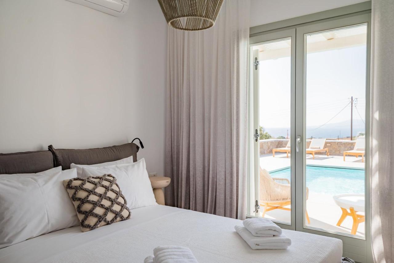 Villa Petra Mare Above Mykonos Town Private Pool Bagian luar foto