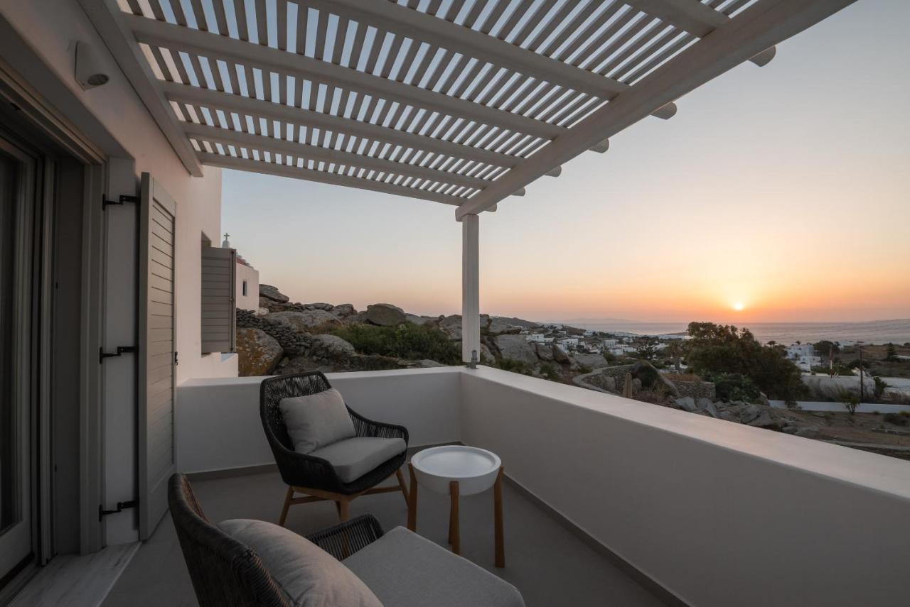 Villa Petra Mare Above Mykonos Town Private Pool Bagian luar foto